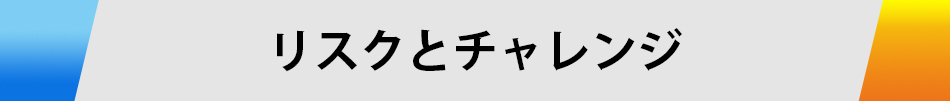 リスクとチャレンジ